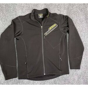Klim Inferno Jacket Men's Small Black Full Zip Fleece Snowmobile Moto Coat